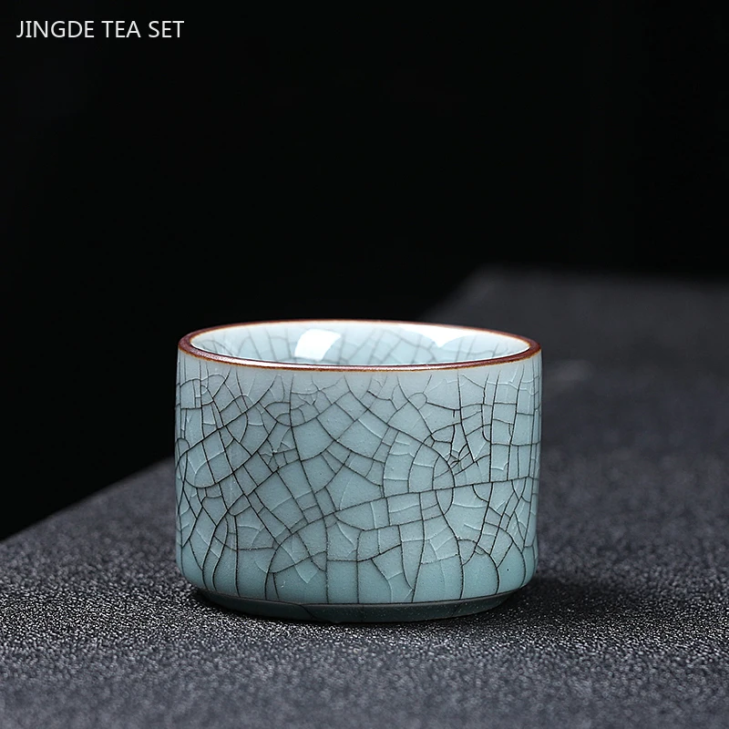 Coffee Tea In Chinese - 60ml Chinese Style Ceramic Ice Crack