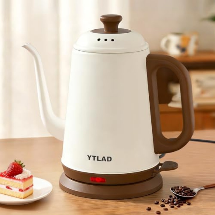 Pour Over Kettle - Gooseneck Electric Kettle 1L 1000W Fast