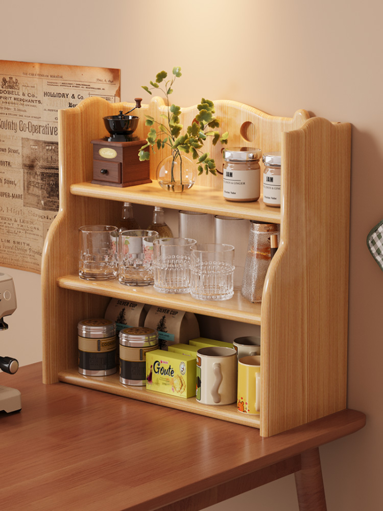 Tea Coffee Set Up - Retro Sle Wood Cup Holder Dining
