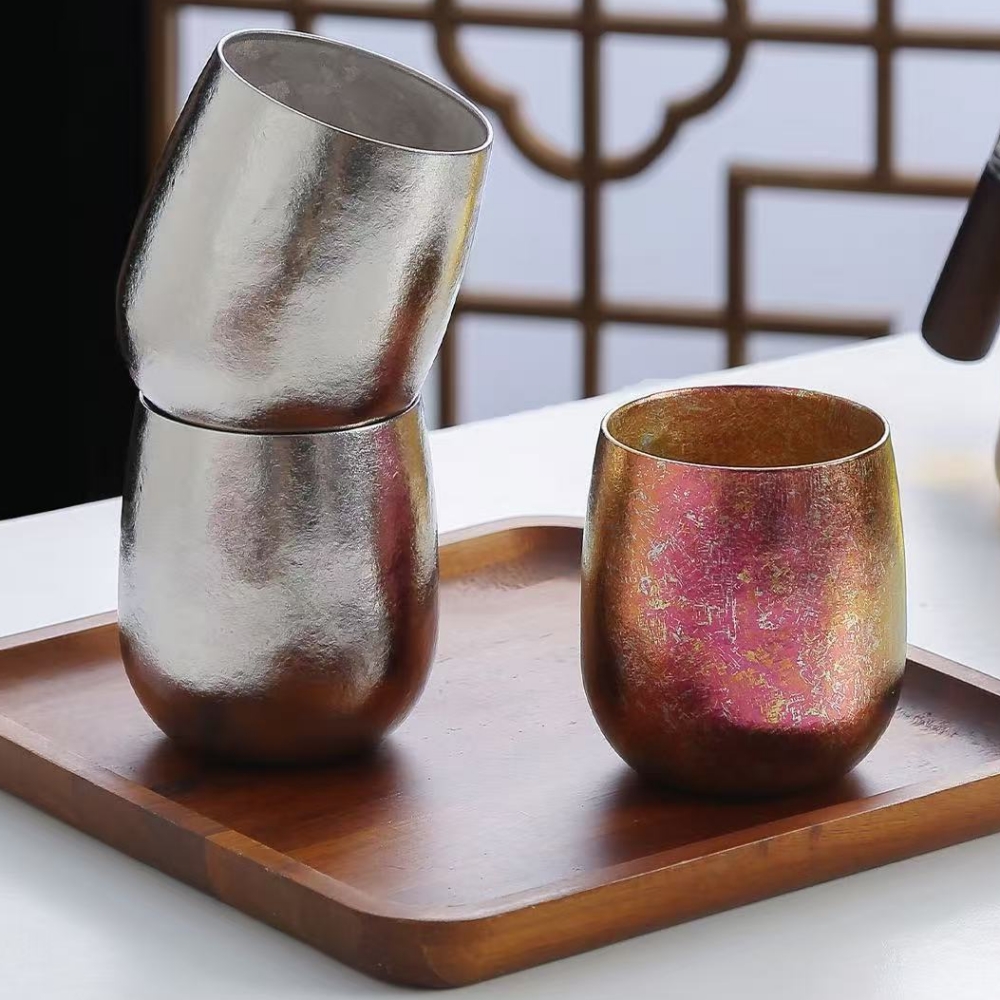 Juice Tea Coffee - Outdoor Egg Mug Pure Titanium Double-Wall
