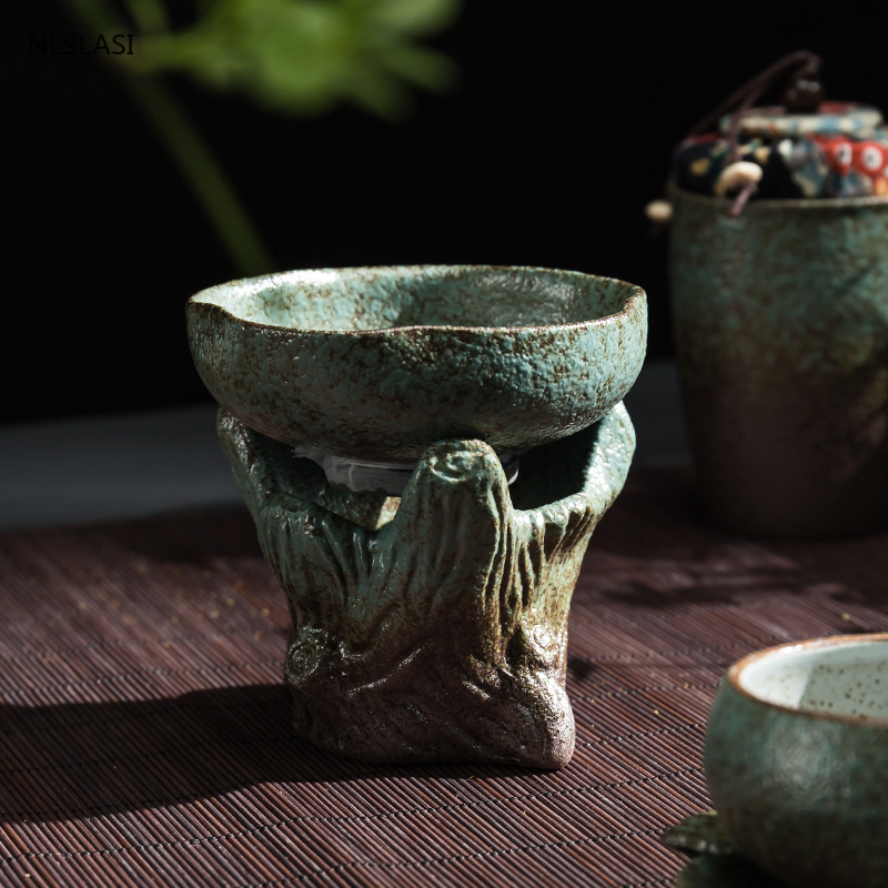 Coffee Tea In Chinese - Retro Ceramic Tea Strainer Handmade Cha