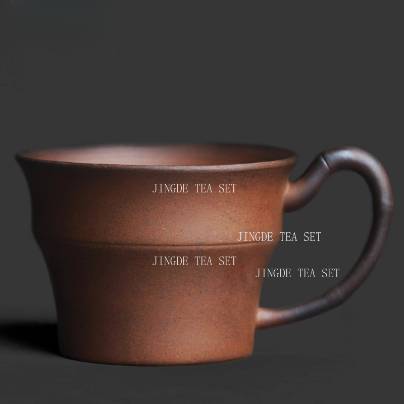 Rough Pottery Bamboo Handle Te - Coffee Tea In Chinese review and price