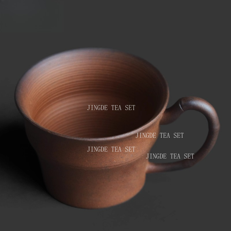 Rough Pottery Bamboo Handle Te - Coffee Tea In Chinese review and price