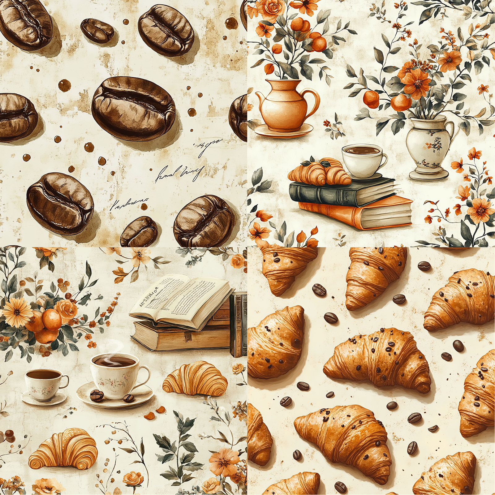 24 Sheets 6 inch Size Vintage  - Coffee Tea Journal review and price