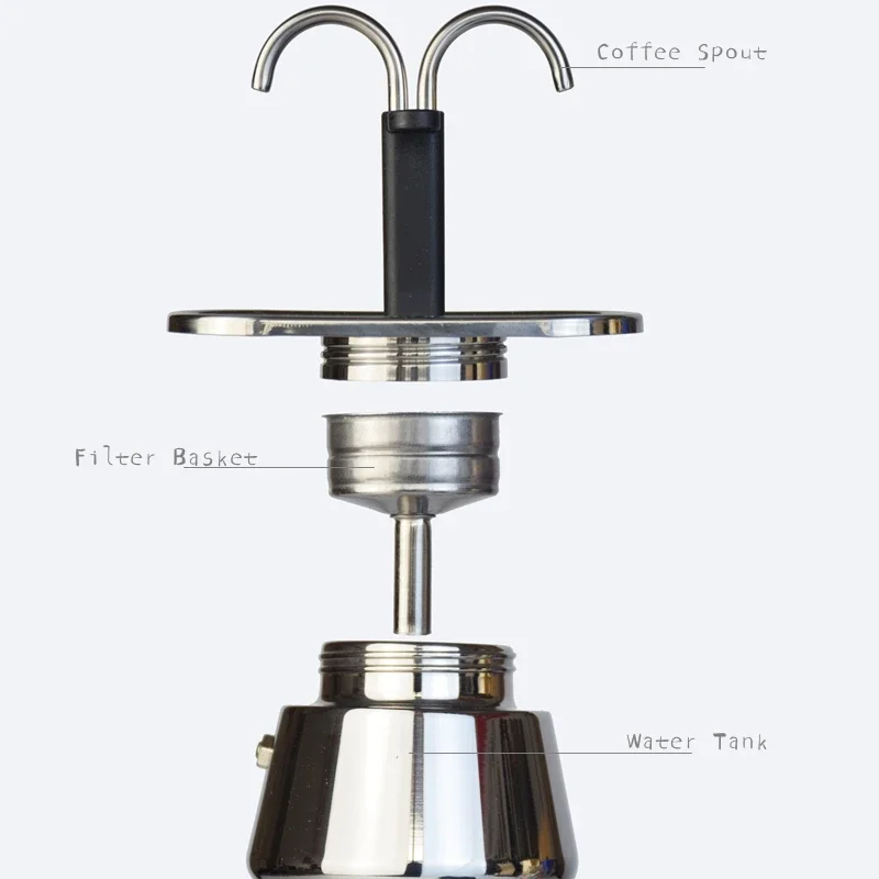 200ML Mini Moka Pot Double Tub - Pour Over Kettle review and price