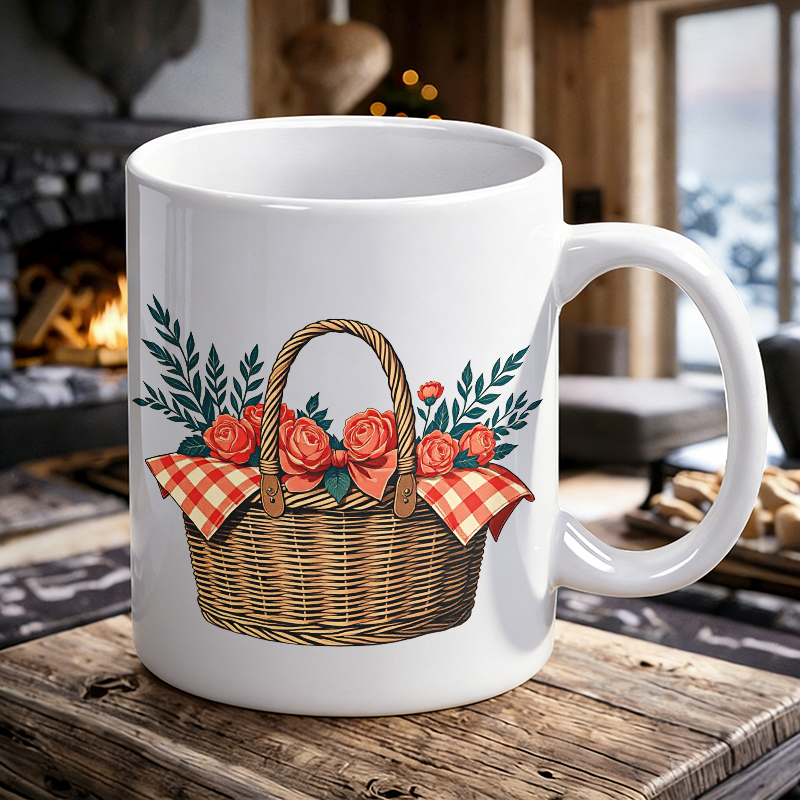 Cup & Mug Set, Country Rose Fl - Coffee Tea Gift Basket review and price