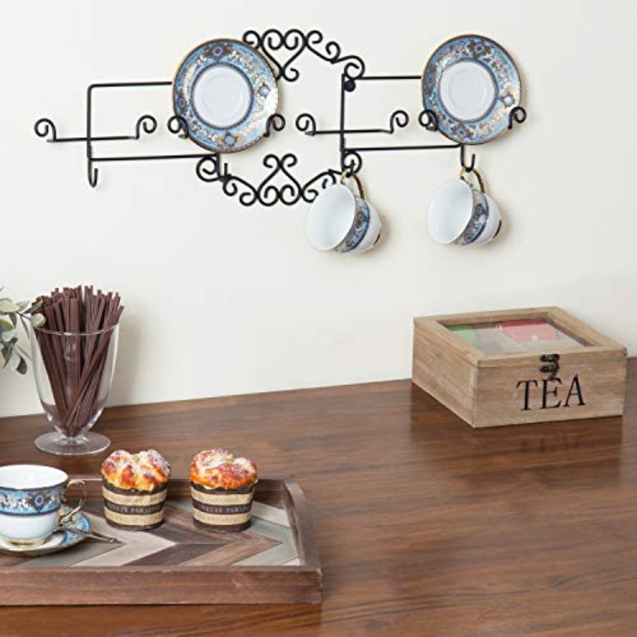 Vintage Scrollwork Black Metal - Tea Coffee Set Up review and price