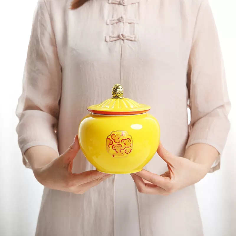 Chinese-style Yellow Ceramic P - Coffee Tea In Chinese review and price