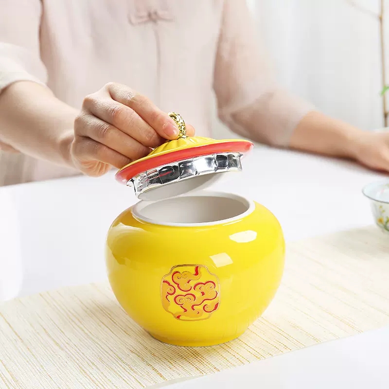 Chinese-style Yellow Ceramic P - Coffee Tea In Chinese review and price
