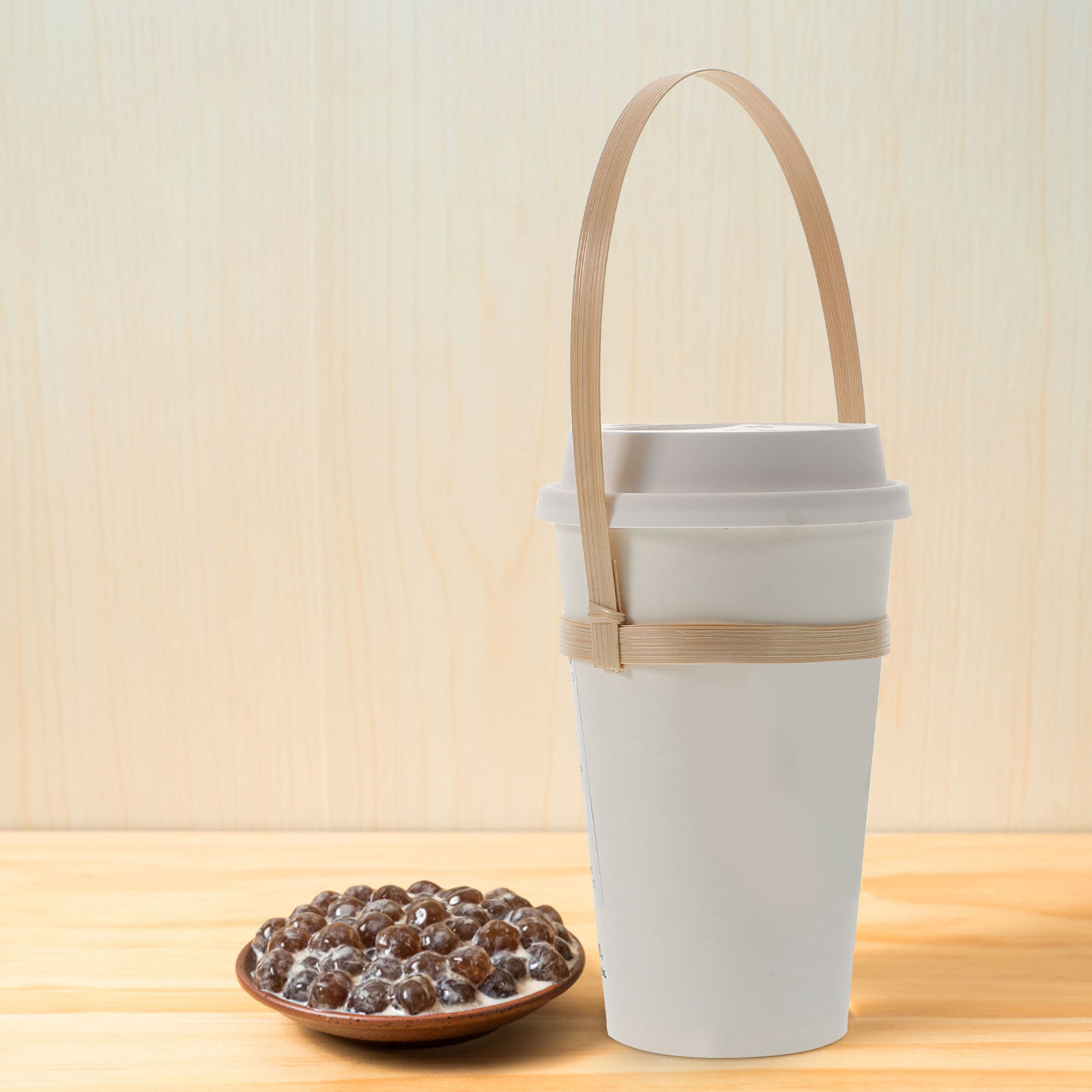 10Pcs Bamboo Drink Carrier Cof - Coffee Tea Cup review and price
