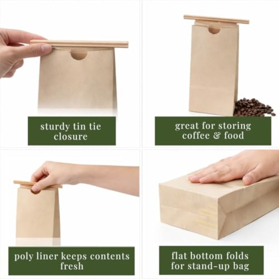 1/2 Pound Poly-lined Kraft Cof - Coffee Tea Bags review and price