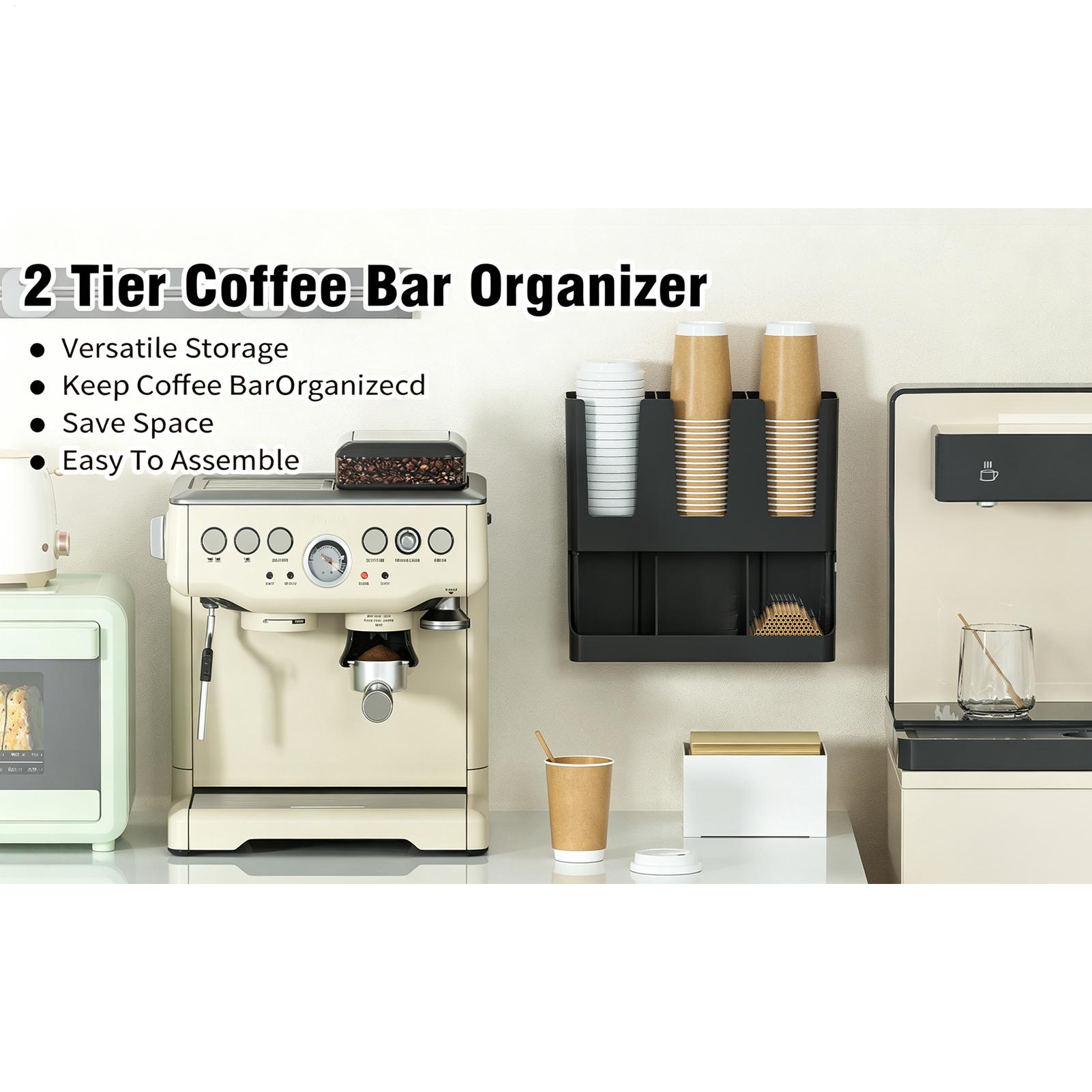 Coffee Station Organizer Wall  - Tea Coffee Set Up review and price