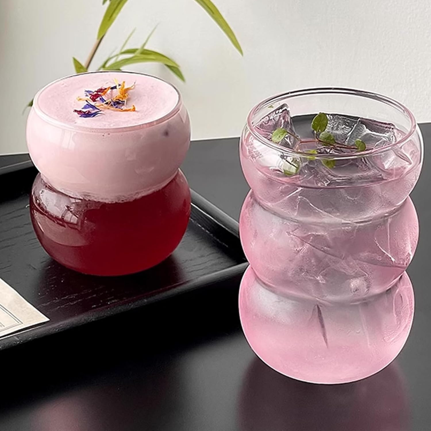 Ribbed Glass Water Tumbler, Wa - Juice Tea Coffee review and price