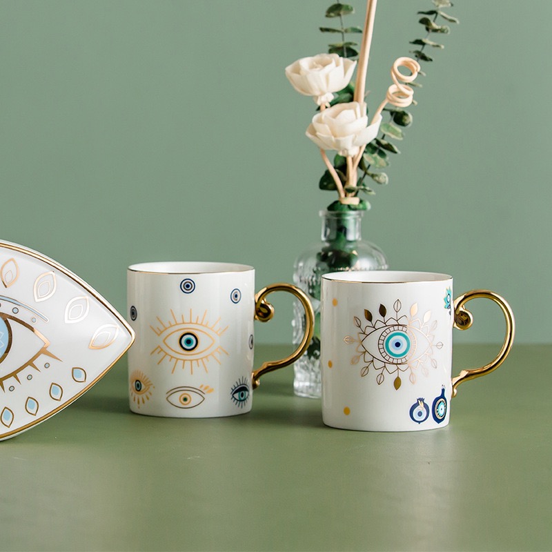 Blue Eye Coffee Cup Devil's Ey - Coffee Tea Flask review and price