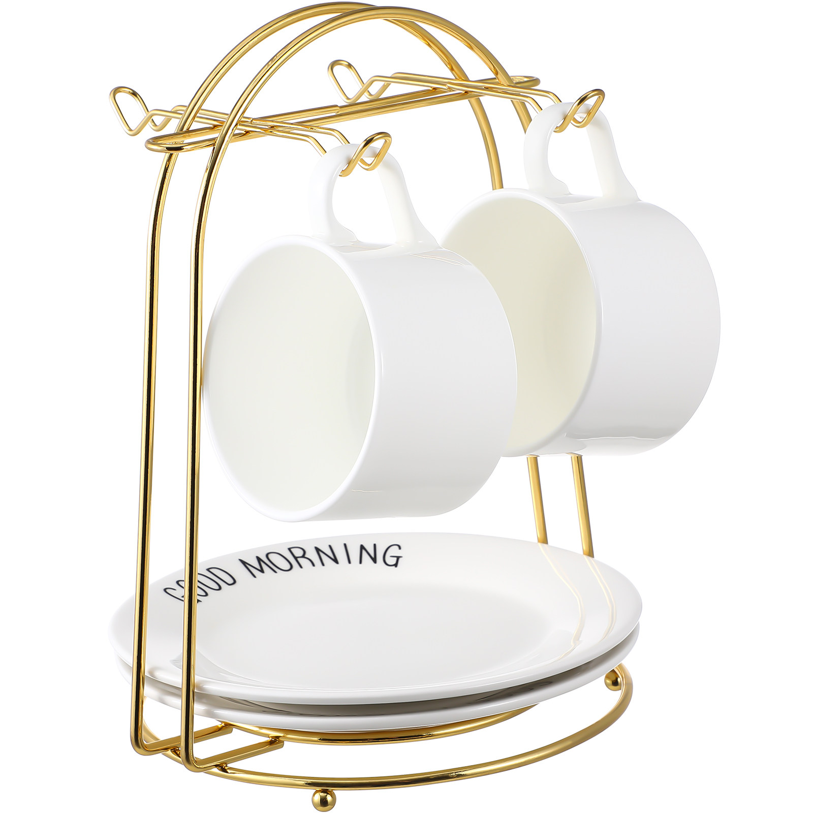 Iron Teacup and Saucer Display - Coffee Tea Cup review and price