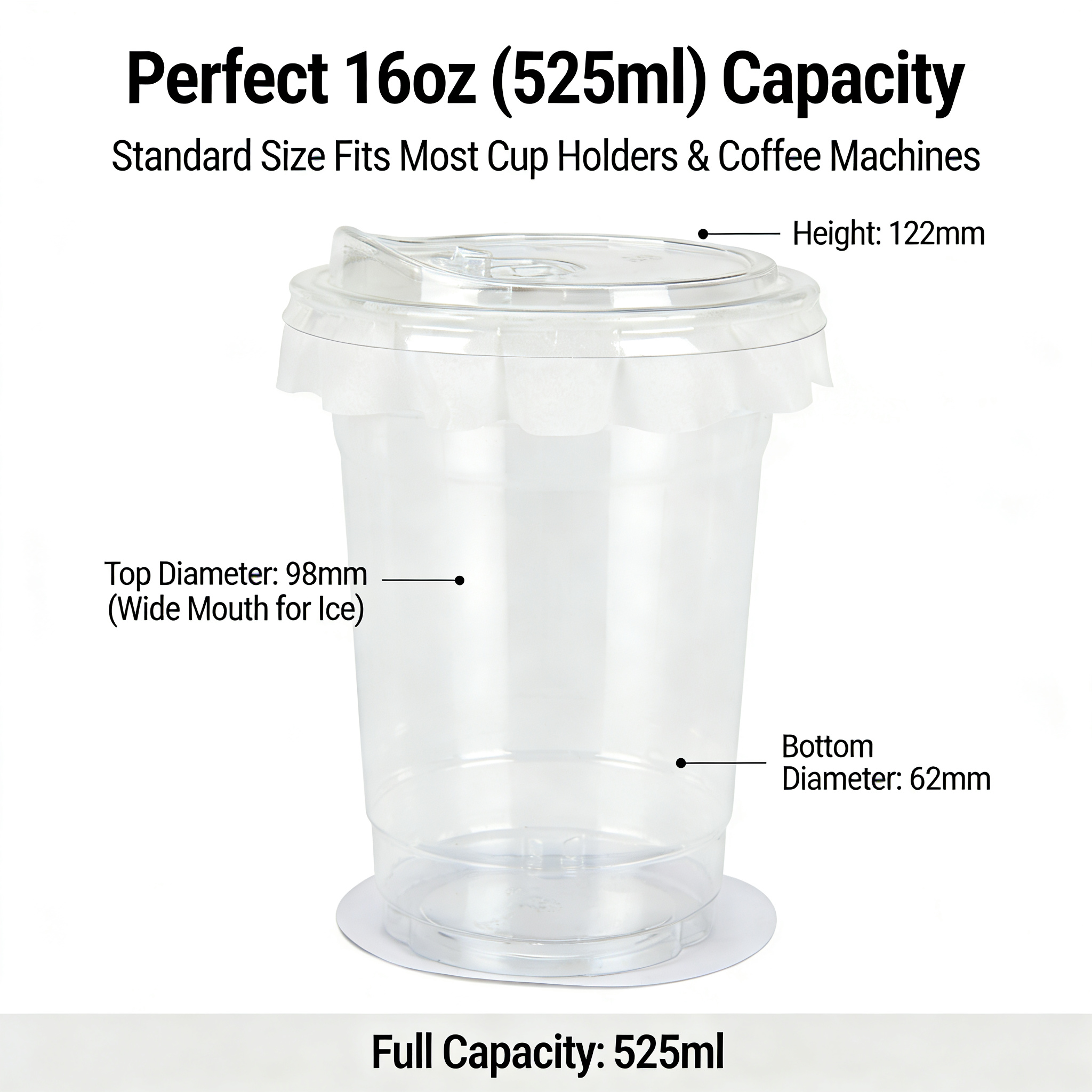 20 PCS PET Cold Drink Cups wit - Coffee Tea For Me review and price