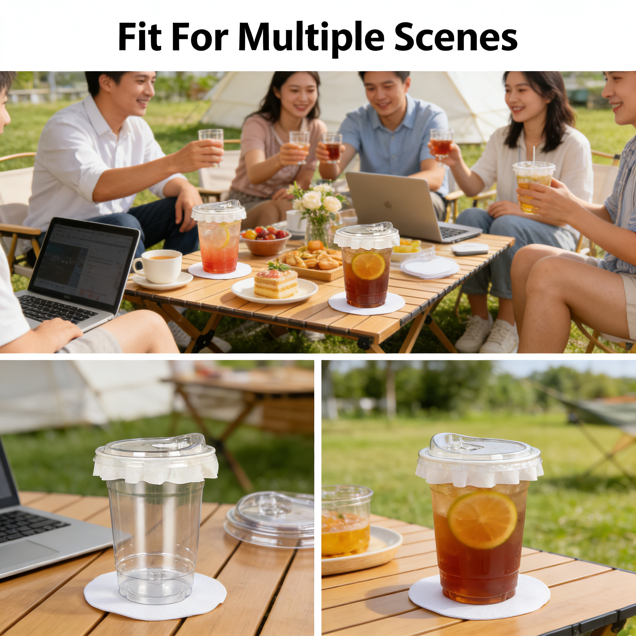 20 PCS PET Cold Drink Cups wit - Coffee Tea For Me review and price