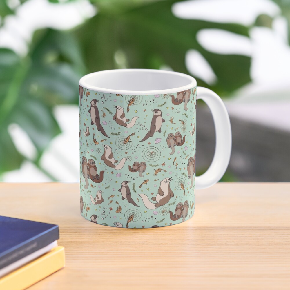 Otters In Blue Classic  Mug Cu - Coffee Tea Photos review and price