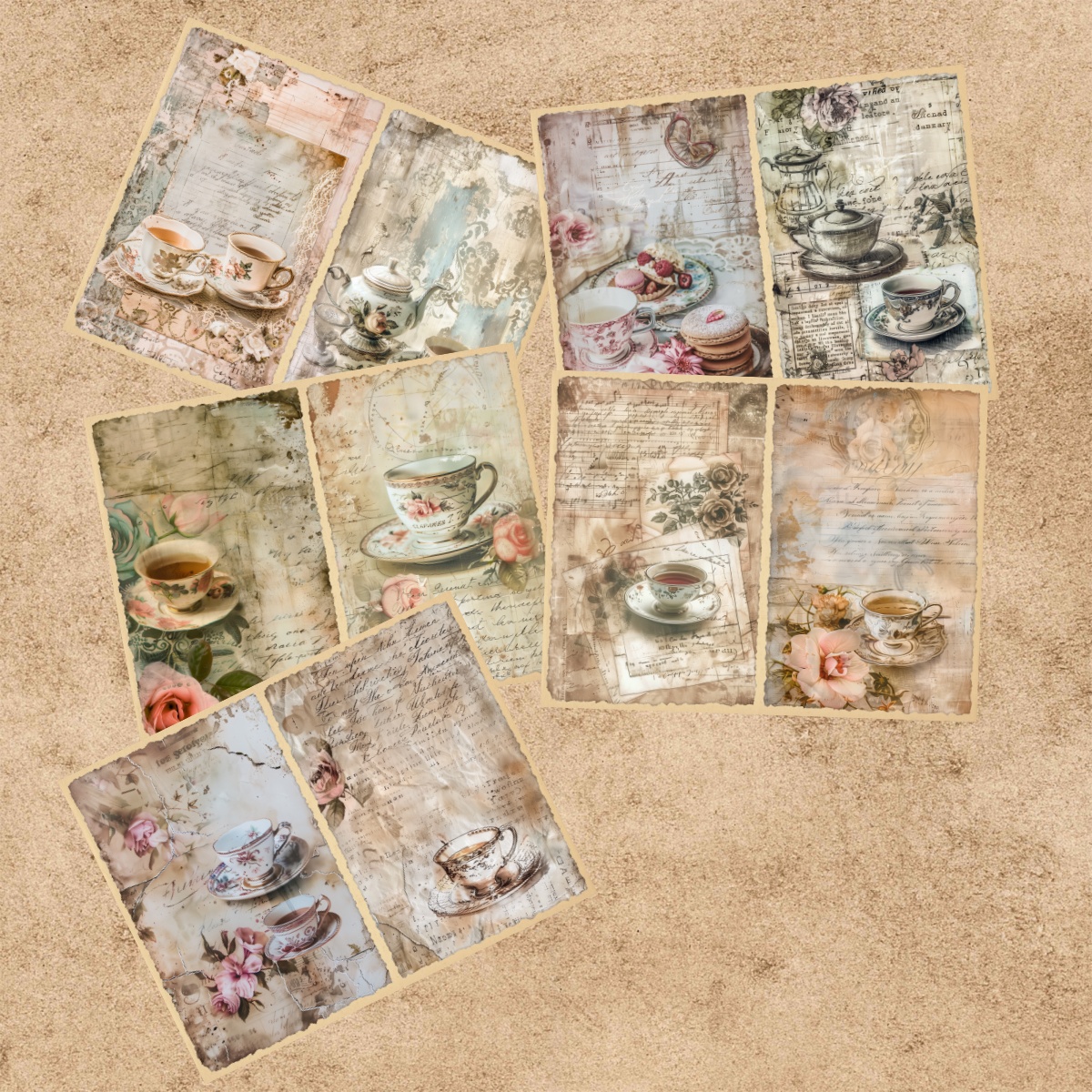 10 Sheets A5 Size Retro Word C - Coffee Tea Journal review and price