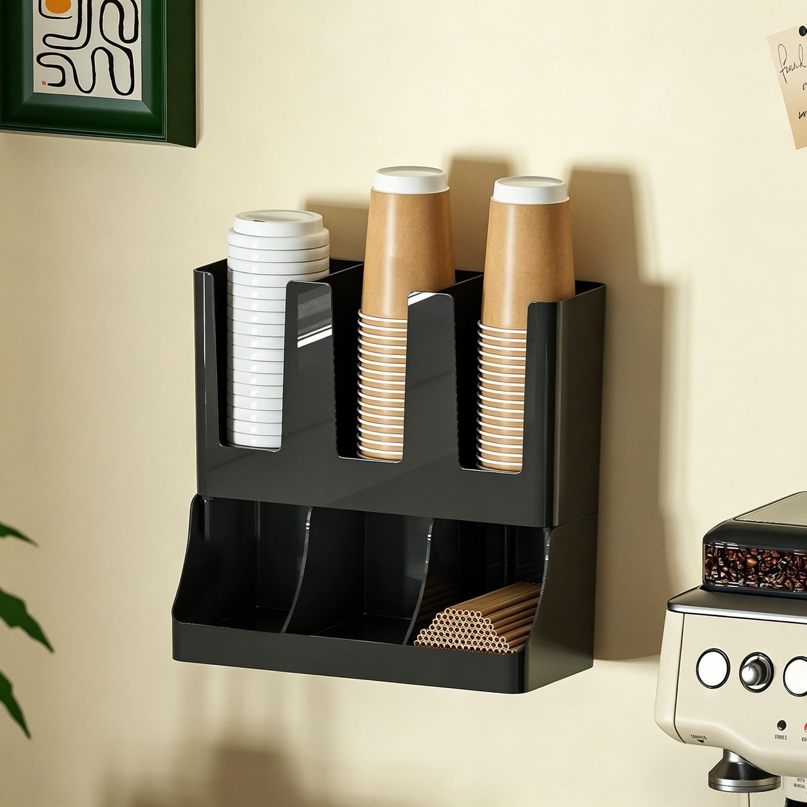 Coffee Bar Organizer 6-Compart - Tea Coffee Set Up review and price