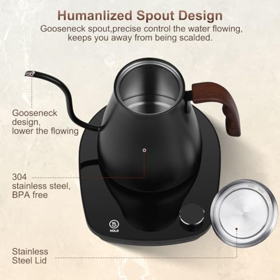 Gooseneck Electric Kettle, Int - Pour Over Kettle review and price